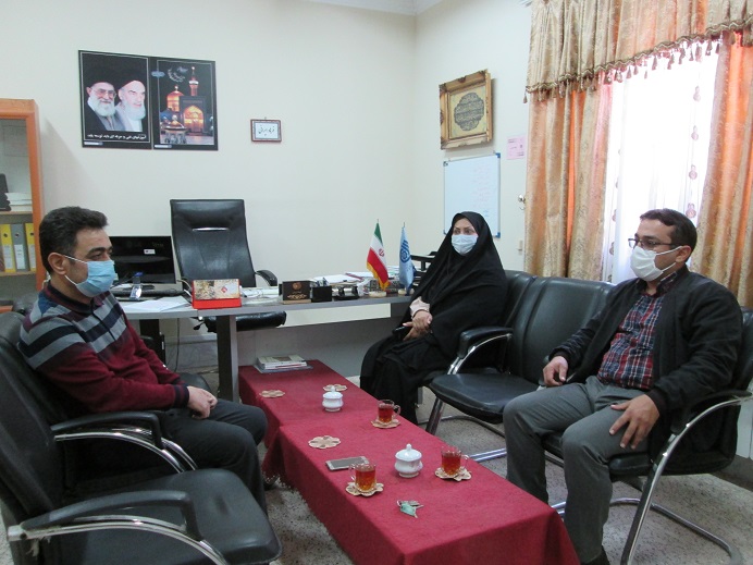 جلسه هم اندیشی رییس آموزش و پرورش منطقه نوخندان با فرهاد ایرانی